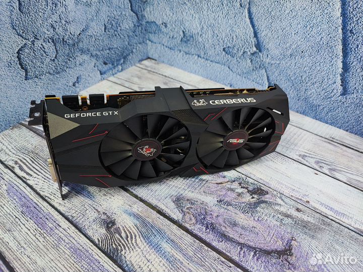 Видеокарта GTX 1070 TI 8GB asus cerberus