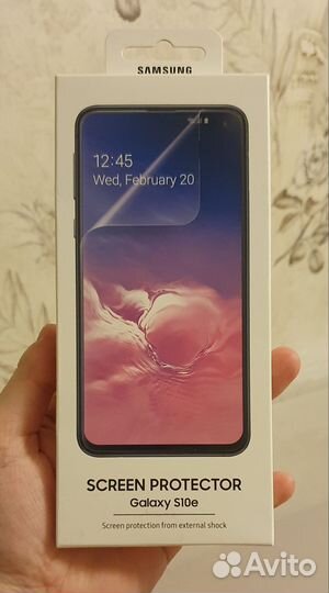 Оригинальная защитная пленка на samsung s10e
