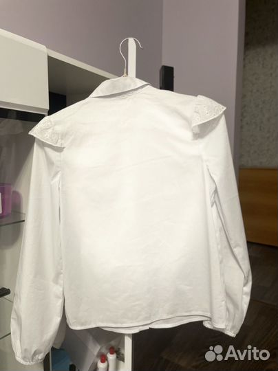 Блузка белая школьная 140 см