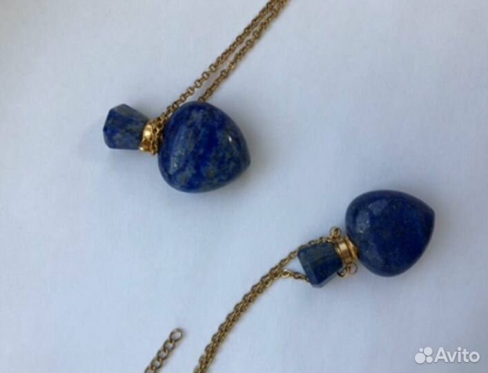 Кулон из натурального камня с плазмой Кеше