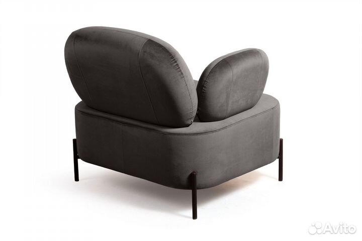 Кресло Dandy, бархат антрацит 14