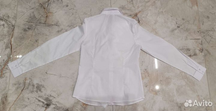 Рубашка белая для девочки 140-146