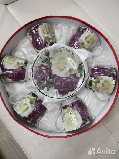 Сервиз чайно-кофейный подарочный новый