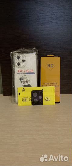 Чехол, защитное стекла, xiaomi redmi 12