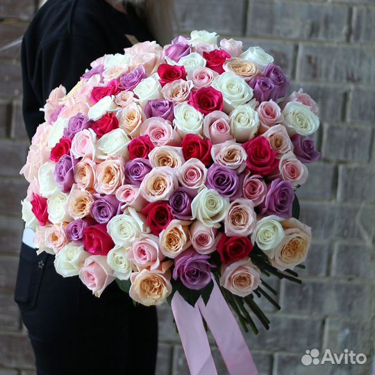 Букет из 85 роз Цветы Красноярск