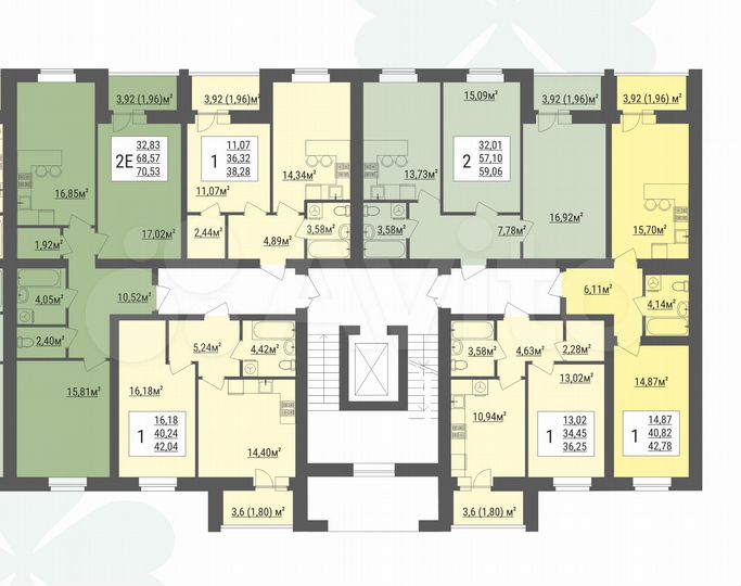 1-к. квартира, 42 м², 4/8 эт.