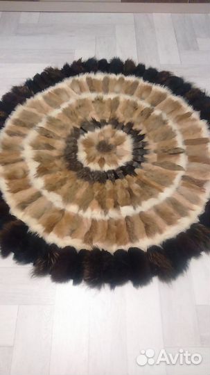 Ковер из меха песца новый
