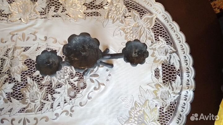 Чугунный подсвечник СССР Куса/Касли