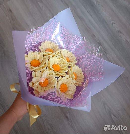 Шоколадные ромашки