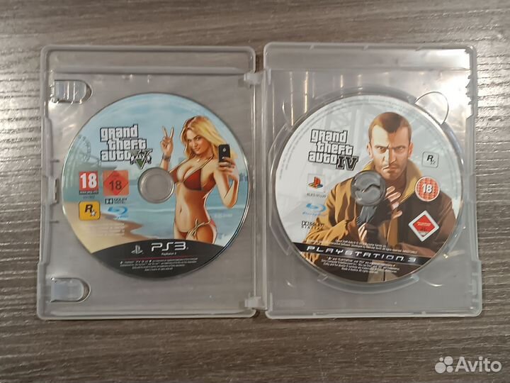 Игровой диск PS3 GTA4/5 звд