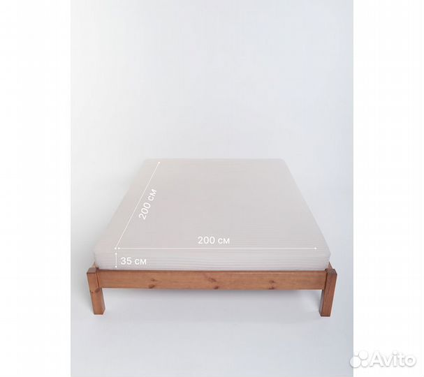 Простыня GoodNight Pure Страйп-сатин 200*200*35, б