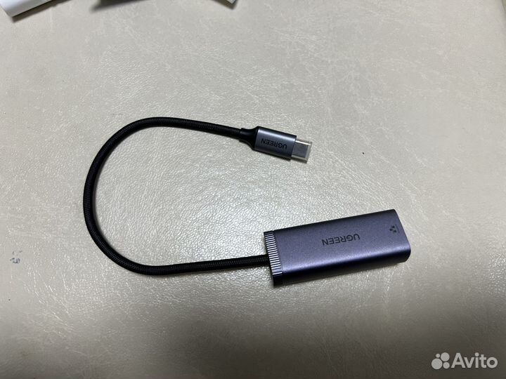 Сетевой адаптер Ugreen USB C 3.1 - LAN RJ45 1G