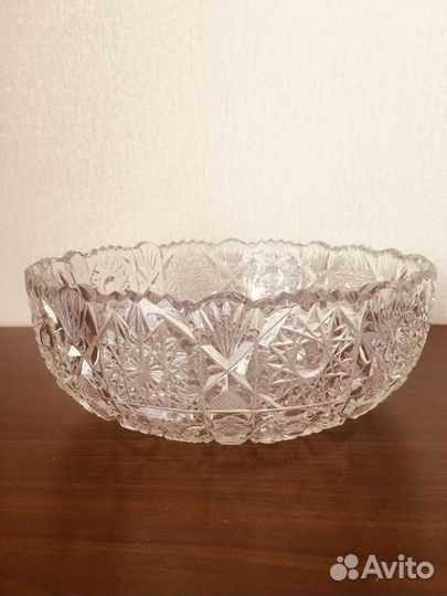 Ваза для фруктов хрусталь
