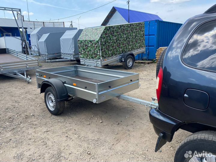 Прицеп легковой оцинкованный.Кузов 2 на 1,1м.Арива