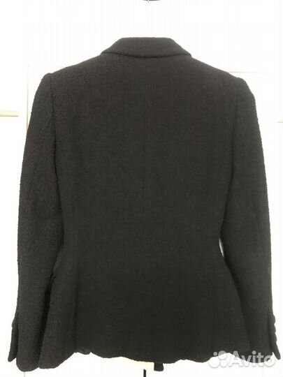 Пиджак Moschino двубортный, черный. шерсть