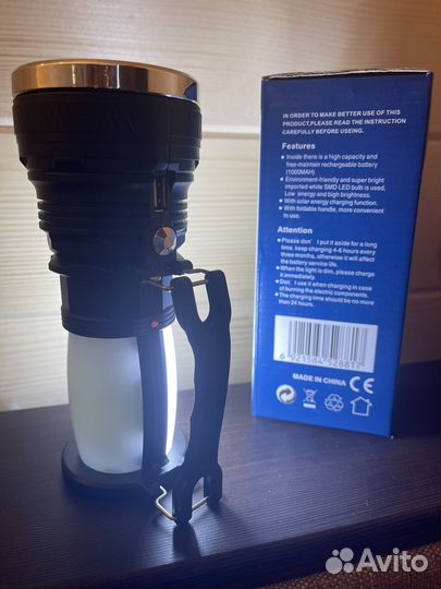 Фонарик светильник повербанк