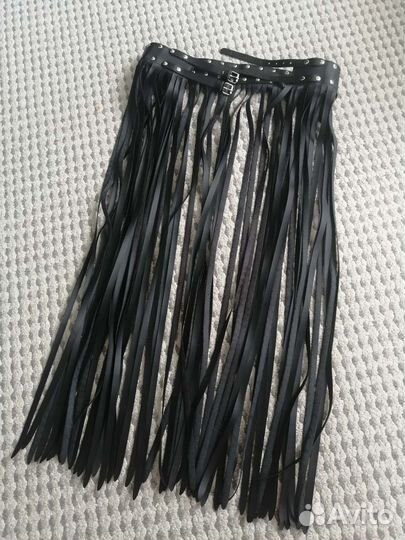 Пояс бахрома кожа