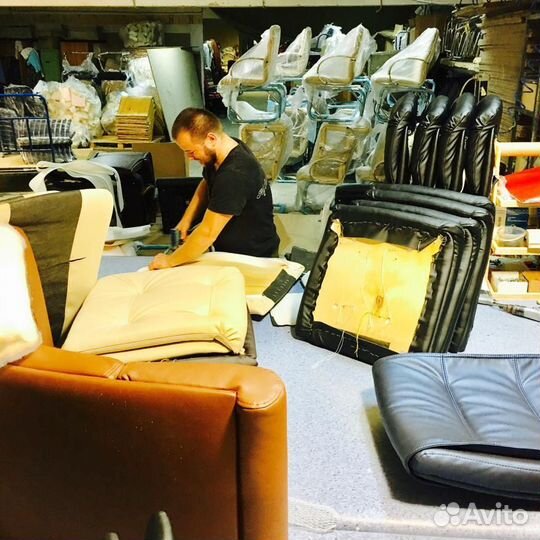 Кресло руководителя в натуральной коже