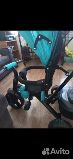 Детский велосипед с родительской ручкой