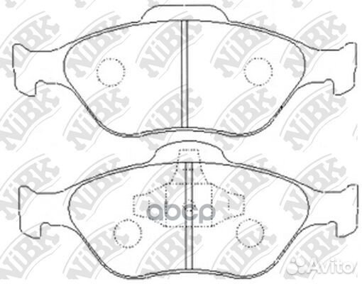 Колодки тормозные дисковые перед PN5495 NiBK