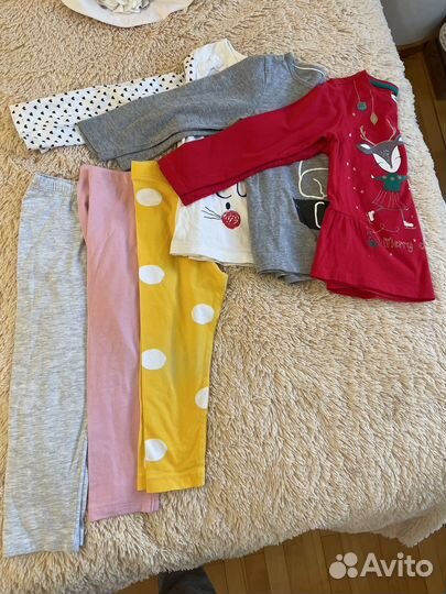 Вещи для девочки пакетом 68,74,80,86,92,98