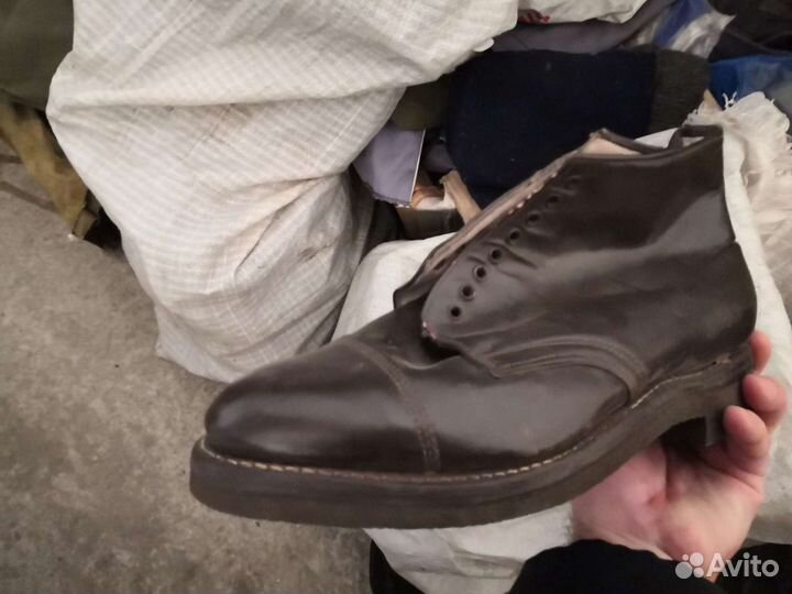 Ботинки офицерские хромовые СССР
