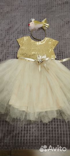 Новогодний костюм золотая рыбка