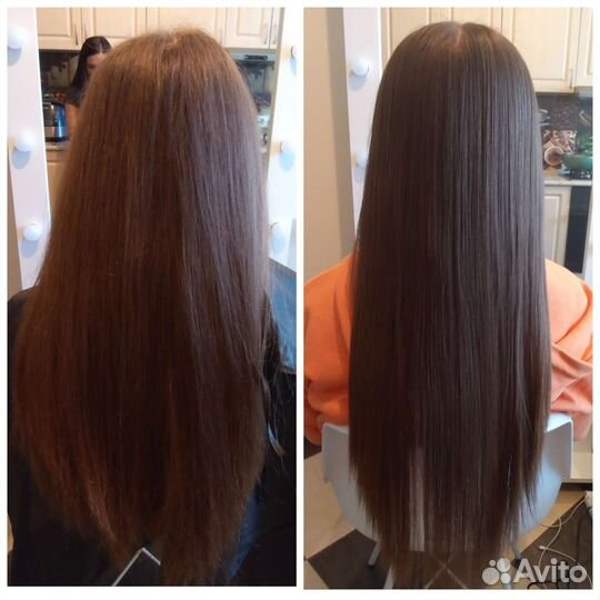 Кератиновое выпрямление волос