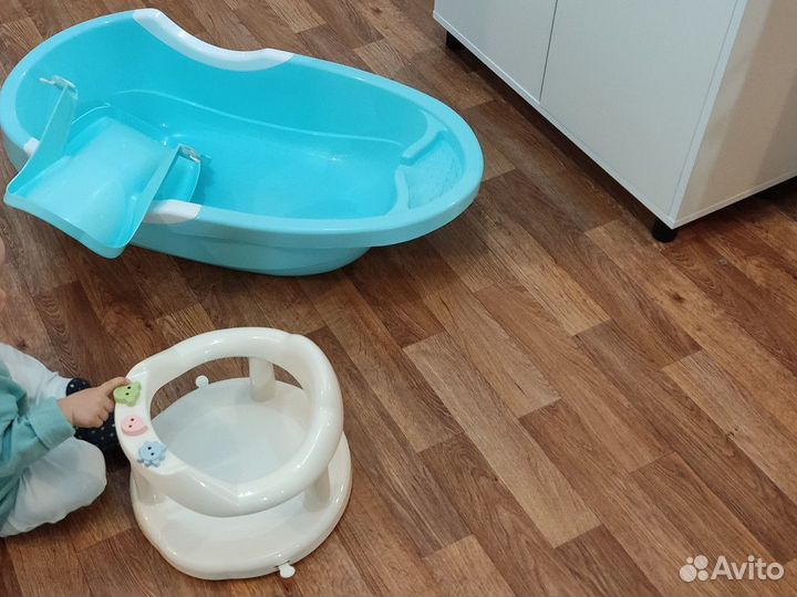 Ванночка детская с горкой и стульчиком