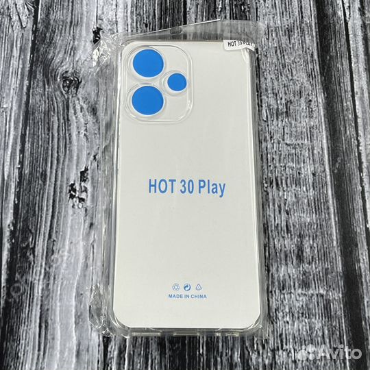 Чеxoл пpoзрачный для Infinix Hot 30 Play