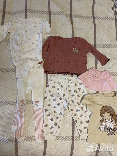 Вещи пакетом на девочку 74-80