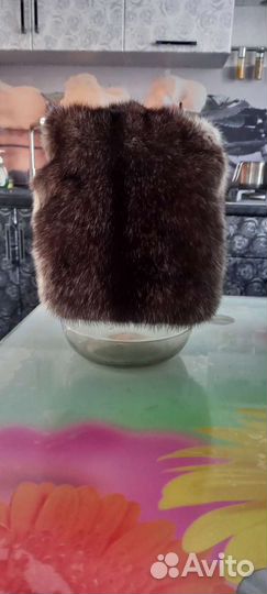 Шапка норковая новая, цельная