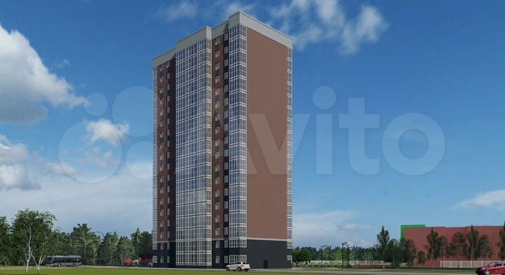 2-к. квартира, 69,2 м², 1/18 эт.