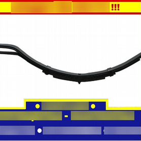 Рессора на легковой прицеп 6-ти листовая