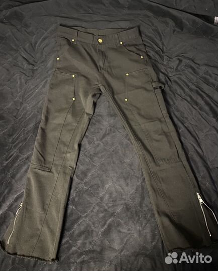 Клеш джинсы с замком