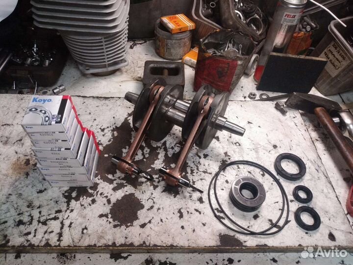 Коленчатые валы Иж Юпитер 1/2/3/4/5/6 шатуны USS