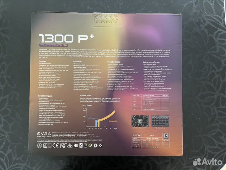 Блок питания evga 1300w platinum