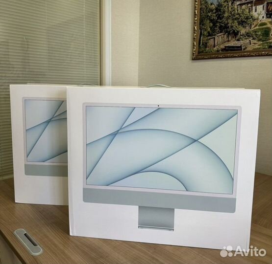 iMac 24M1 8Gpu 8/256gb Green Новый, Рассрочка