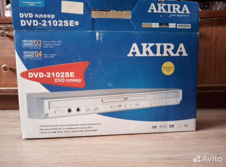 Видеоплеер akira DVD-2102SE с караоке