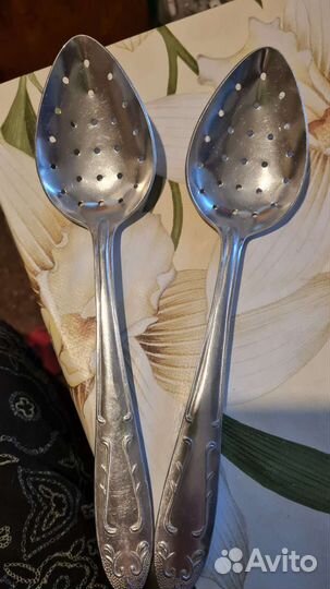 Ложка шумовка СССР алюминиевая