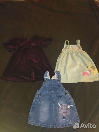 Пакет одежды на девочку 74-80 18 вещей