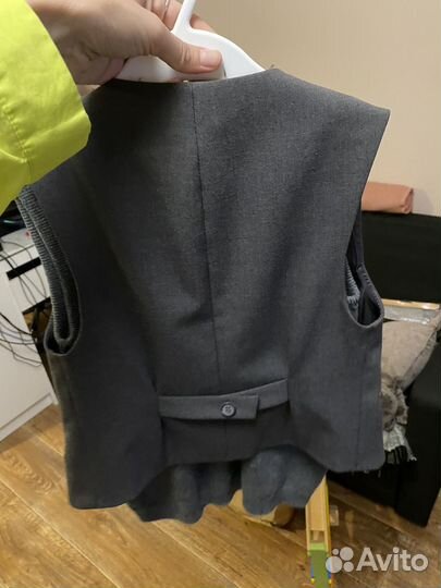 Жилет школьный - 2 шт серый 128 SKY lake