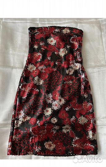 Платье бюстье пайетки мини 40-42 р/хs