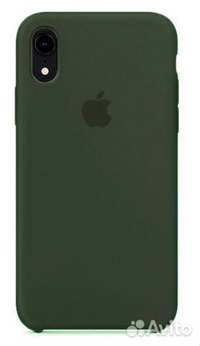 Чехол Silicone Case для iPhone Xr темно-болотный