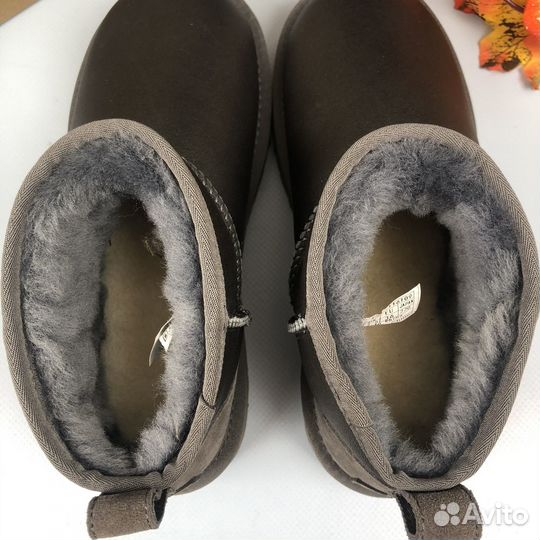 Угги Ugg Classic Ultra Mini Metallic Grey