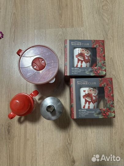 Кружка новогодняя сахарница икеа поильник