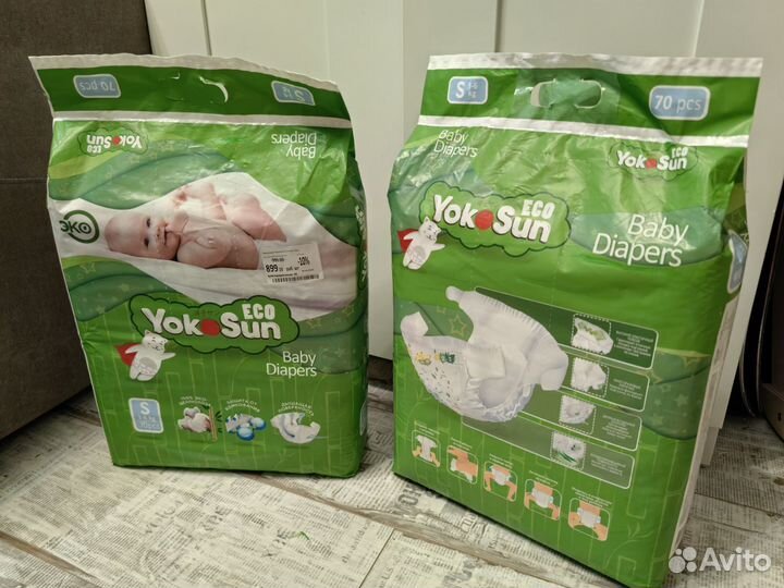 Подгузники yokosun s новые