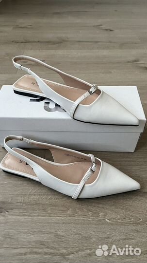 Балетки белые 38