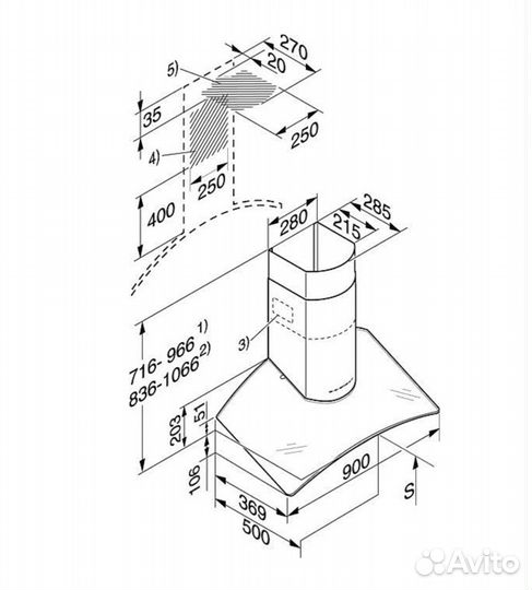 Вытяжка miele DA 249-4