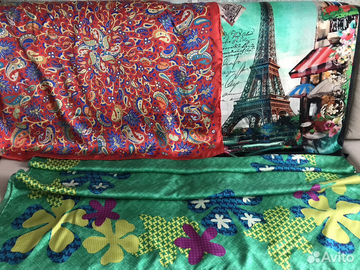 Шелковый платок, шарф, палантин